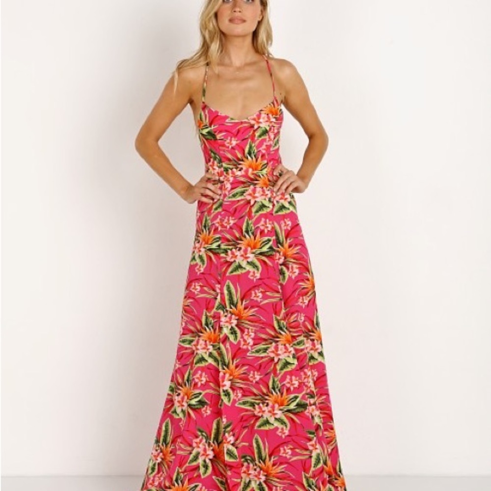 Show me your Mumu Nicole Maxi Dress Truly Tropical XS